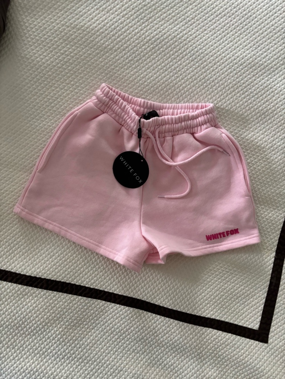 Women's Pink Drawstring Lounge Shorts